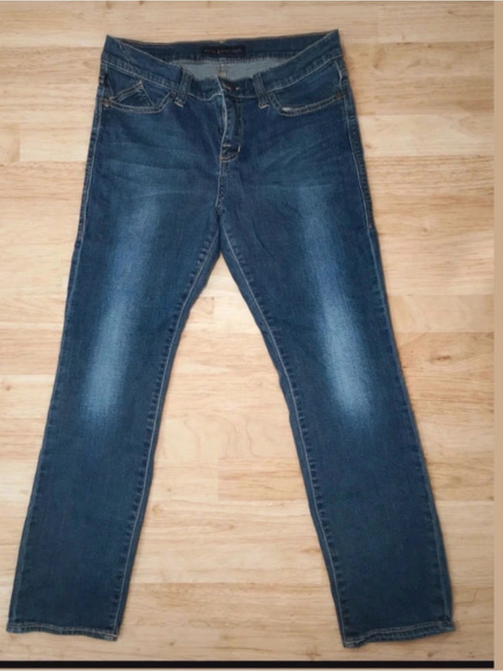 Rock & Republic Women's Dark Blue Straight-Leg Jeans size 12